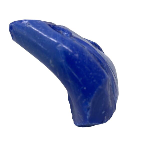 Periwinkle Cobalt Blue Art Glass Cullet Layered Swirl Opaque #5XL197 - Picture 6 of 8